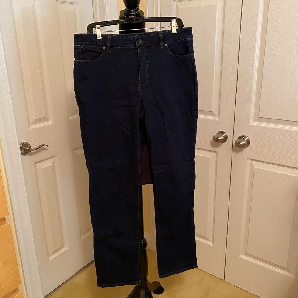 Talbots Heritage Dark Blue Denim Jeans Size 12
